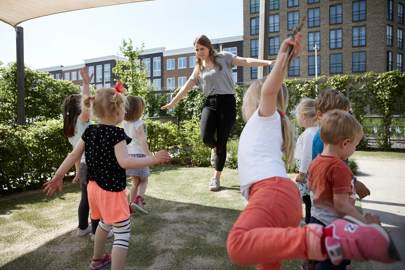 Peuter yoga bij Kindergarden