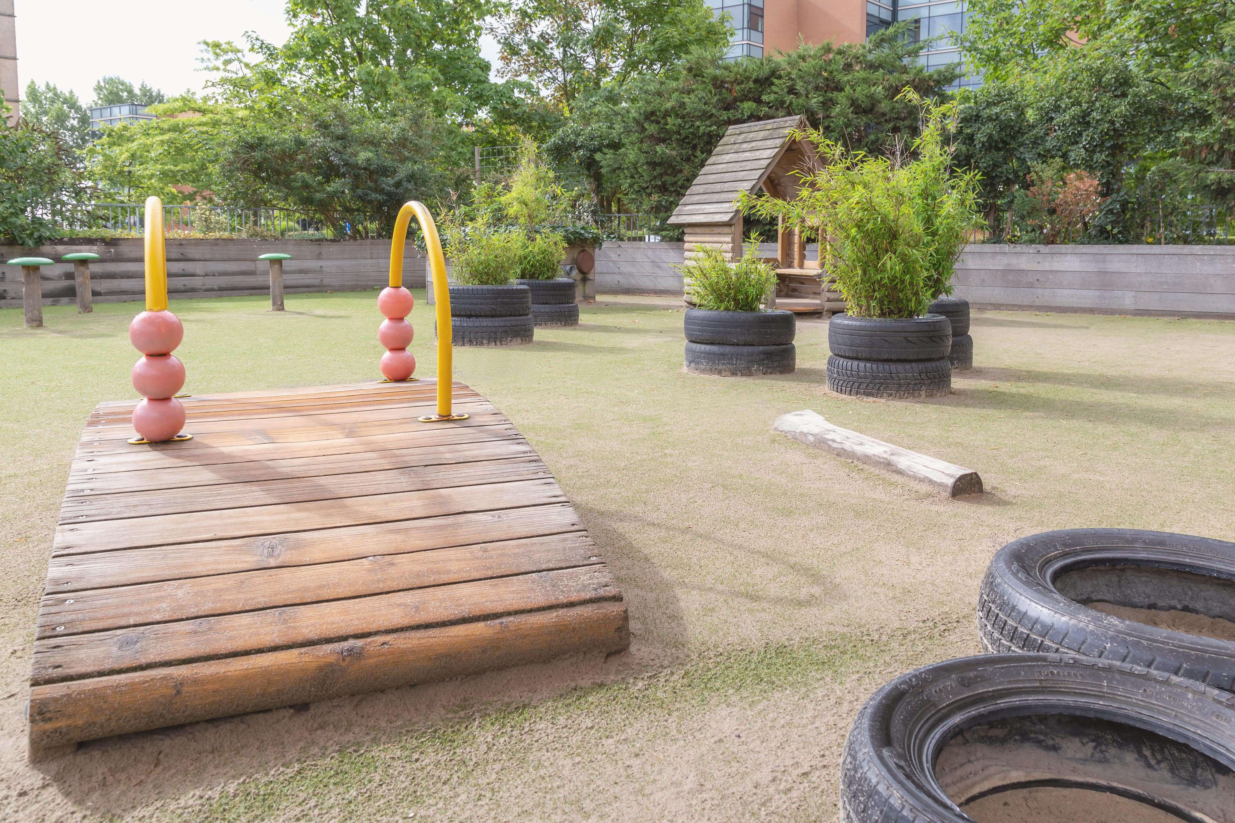 De tuin van Kindergarden Spicalaan Hoofddorp