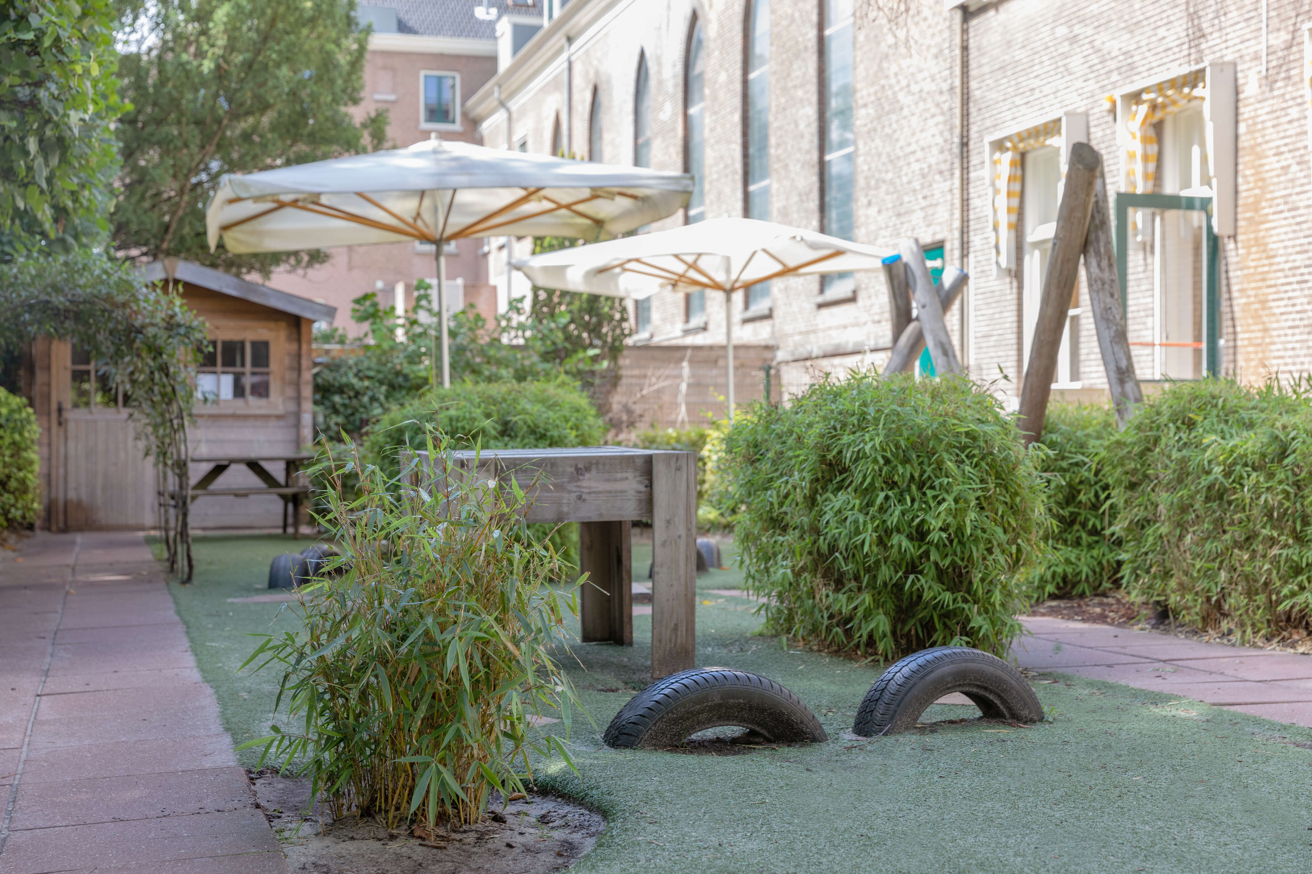 De tuin van Kindergarden Oegstgeest