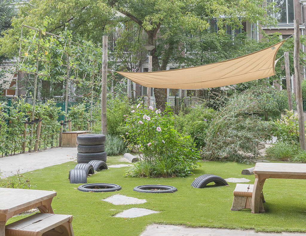 De ontdektuin van Kindergarden Westzeedijk Rotterdam