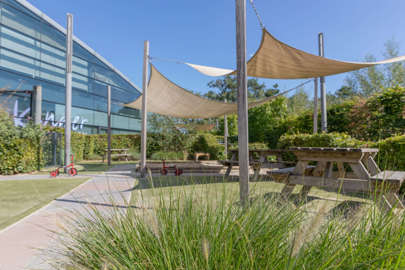 De tuin van Kindergarden Dirck Hoetweg Utrecht