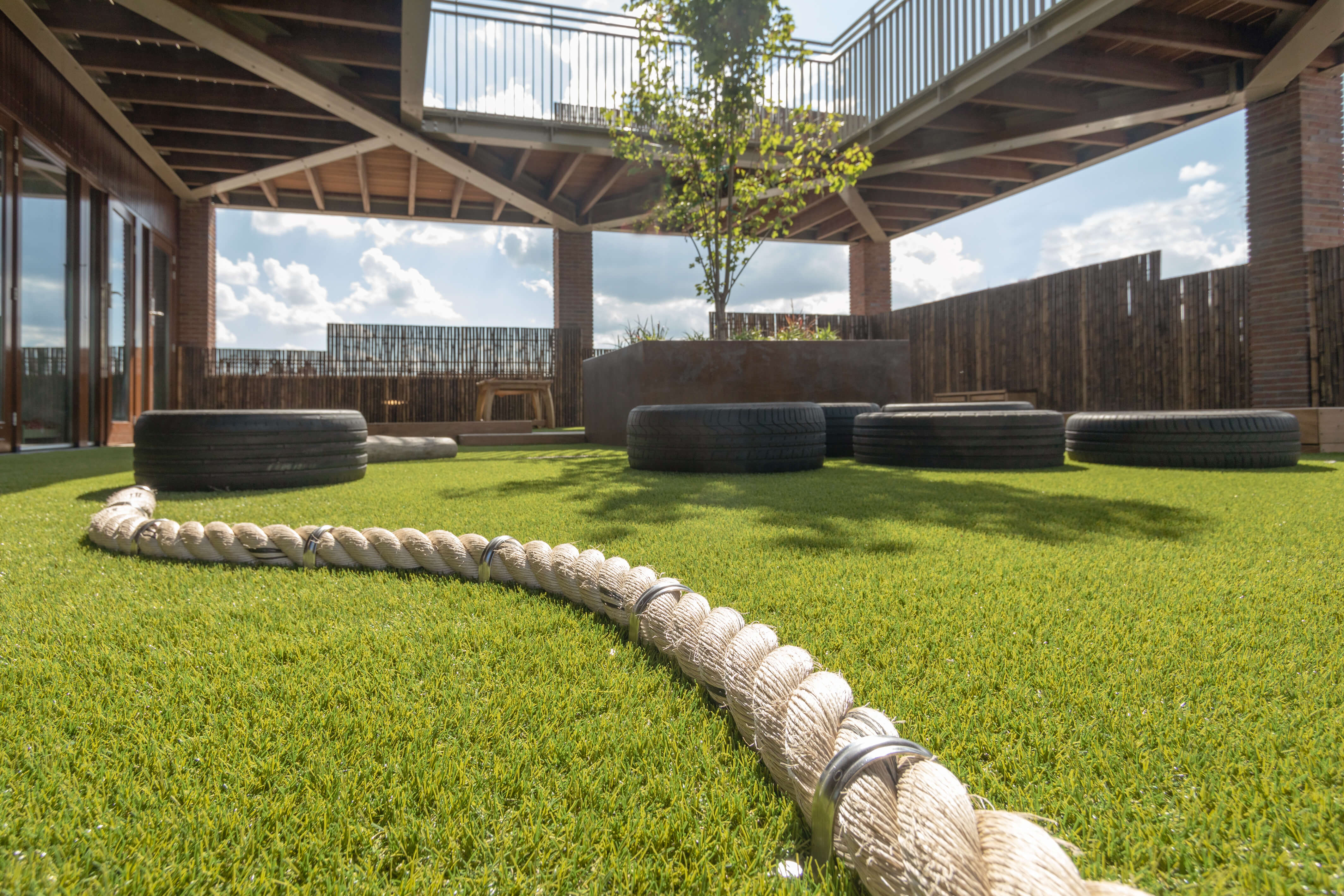 Het dakterras van Kindergarden Madridstraat Utrecht
